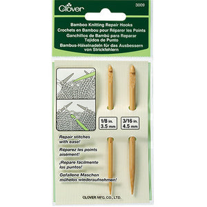 Clover Bamboo Knitting Repair Hooks 3009