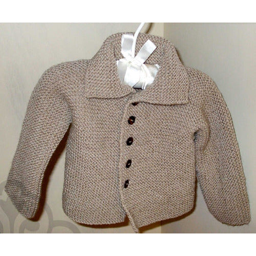 Garter Stitch Baby Jacket & Hat in Empire 8ply - Morris & Sons Australia