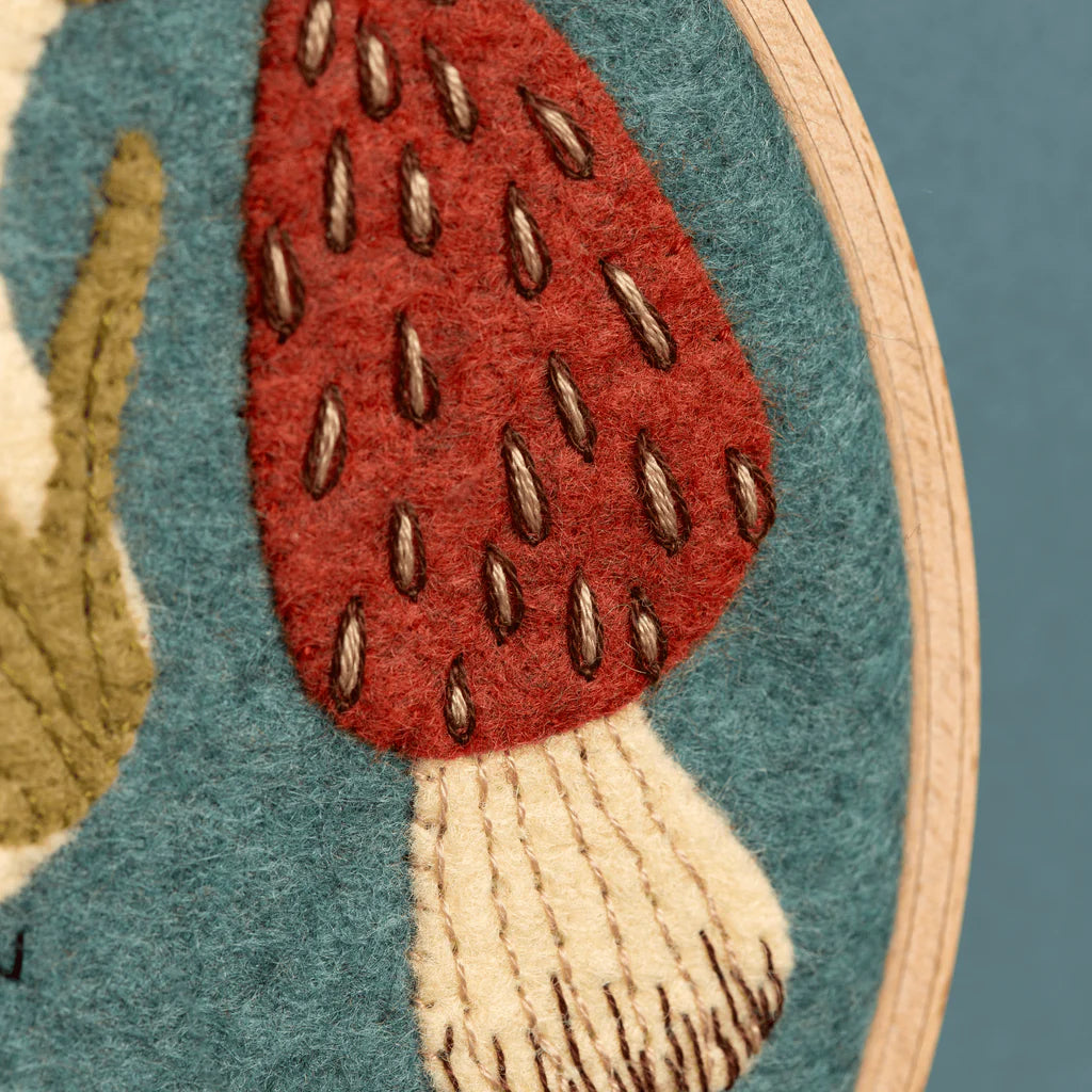 Corinne Lapierre - Fungi Applique Hoop Craft Kit