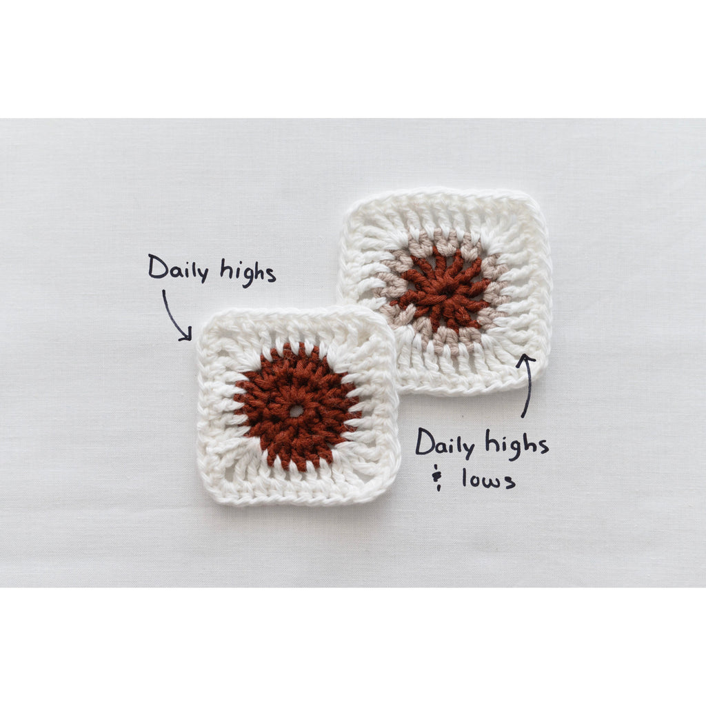 Crochet Temperature Blanket Starter Bundle (YARN+PATTERN)