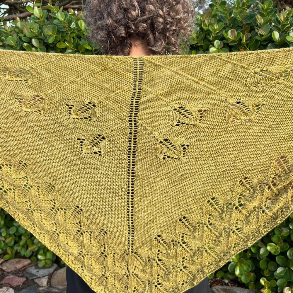 Vera Loves Knitting - Fronde Shawl - Digital Pattern