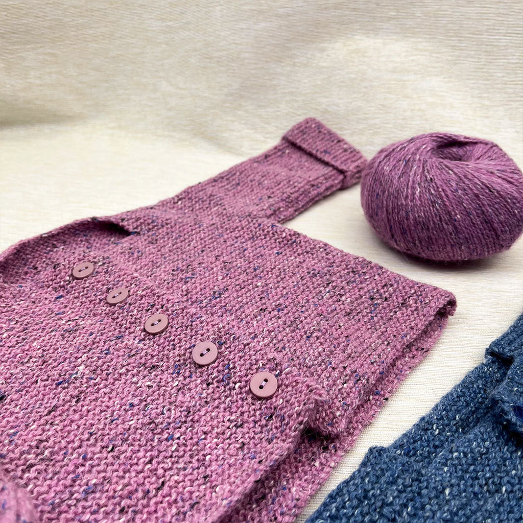 Garter Stitch Baby Jacket & Hat Bundle (Yarn+Digital Pattern)