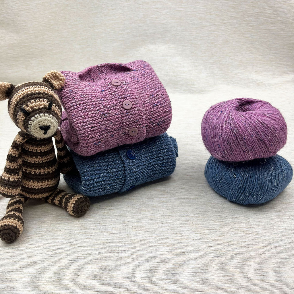 Garter Stitch Baby Jacket & Hat - Knitting Pattern