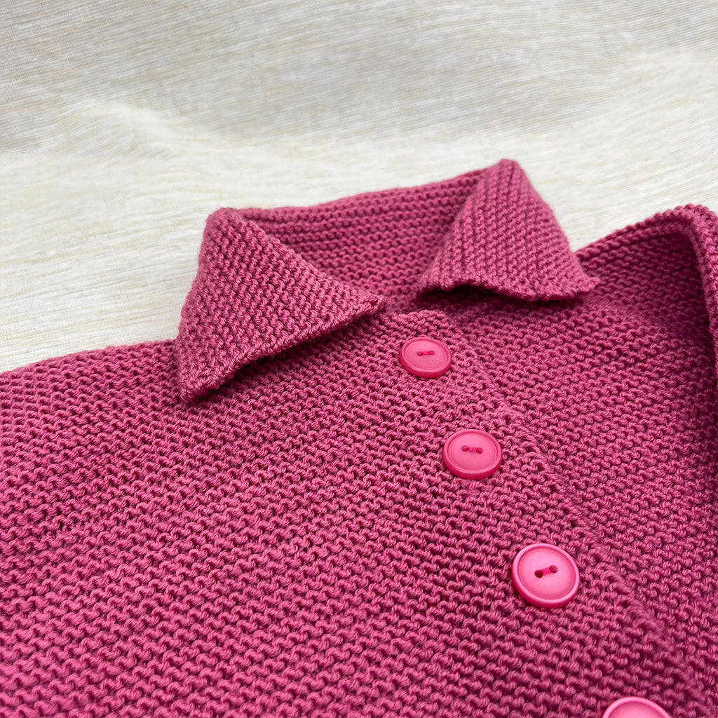 Garter Stitch Baby Jacket & Hat Bundle (Yarn+Digital Pattern)
