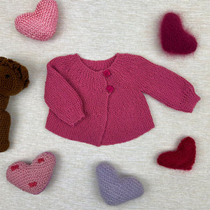 La Vie En Rose Baby Cardigan - Pattern