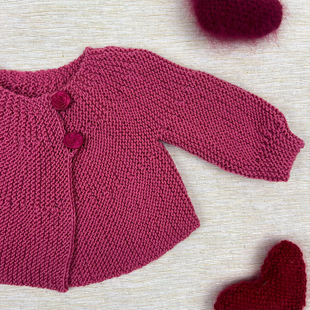 La Vie En Rose Baby Cardigan - Pattern