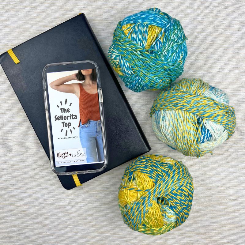 Lola Crochets The Senorita Top Yarn and Digital Pattern