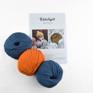 PetiteKnit - Albert's Pilot Hat Bundle - Yarn and Physical Pattern