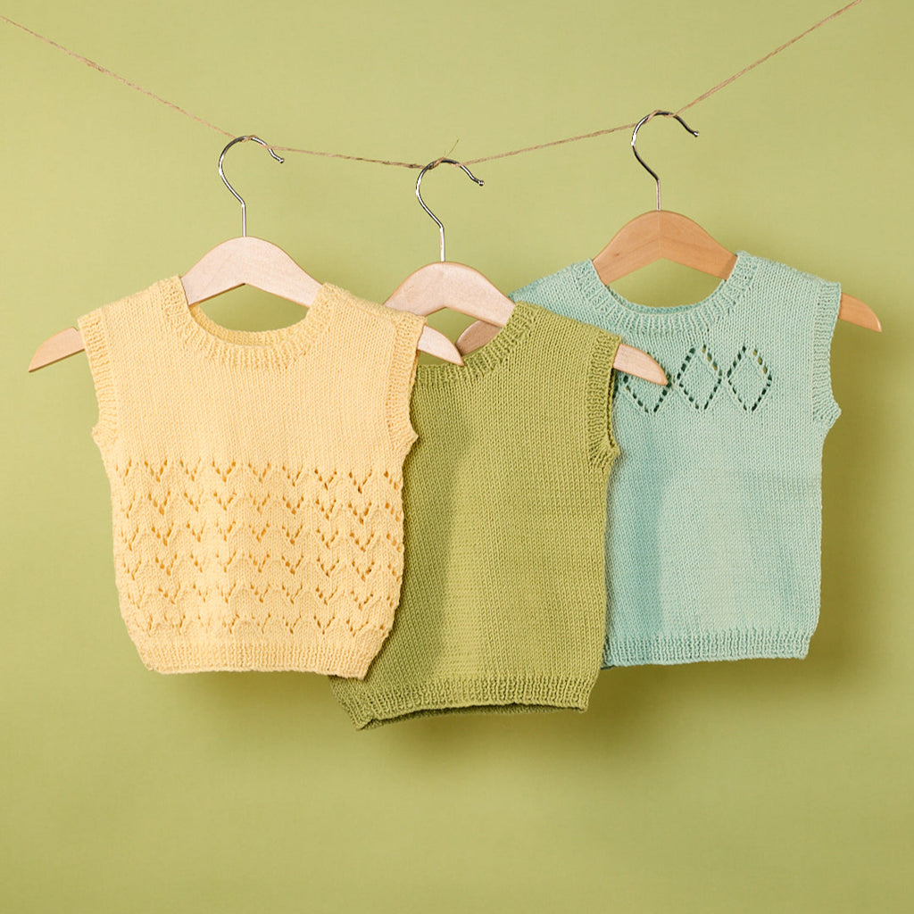 Baby Singlets Bundle (Yarn+Digital Pattern)