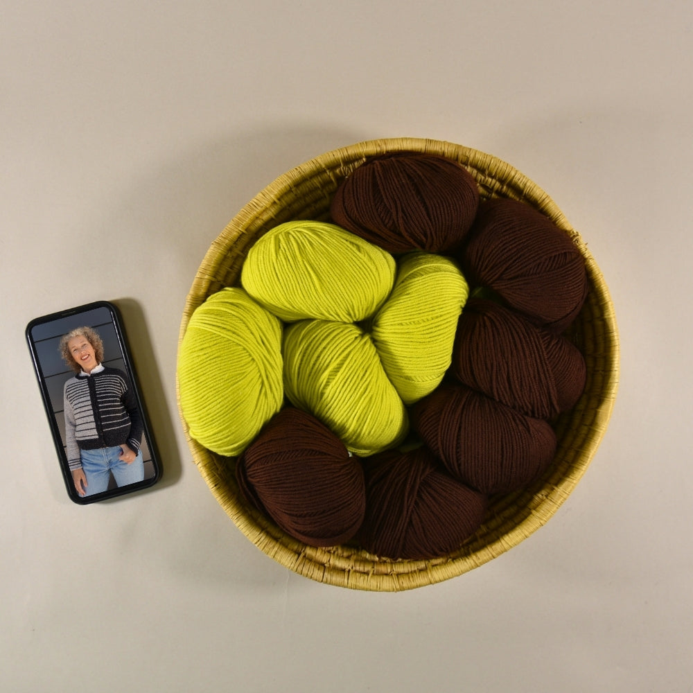 Vera Loves Knitting - Segue Cardigan Bundle - Yarn and Digital Pattern