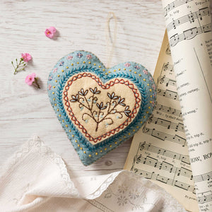 Corinne Lapierre - Embroidered Heart Felt Craft Mini Kit