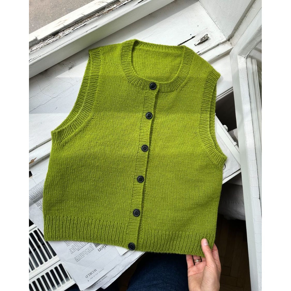 Maggie Vest by PetiteKnit Physical Printed Pattern (Not a Digital Pattern)