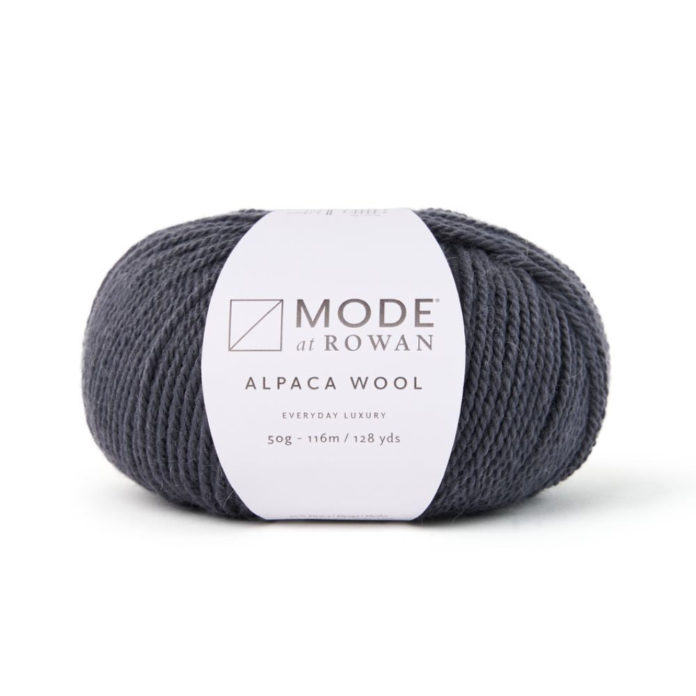 a ball of rowan_mode_alpaca_wool yarn in colour carbon