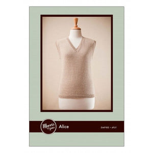 Alice Women's 4ply Vest with V neck - Morris & Sons Australia