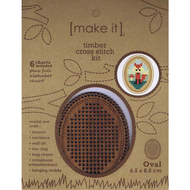 Oval Timber Cross Stitch - Morris & Sons Australia