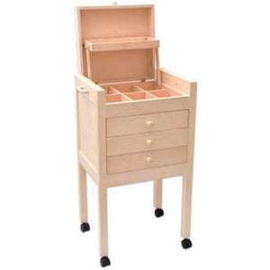 Square Sewingbox on Wheels - Morris & Sons Australia
