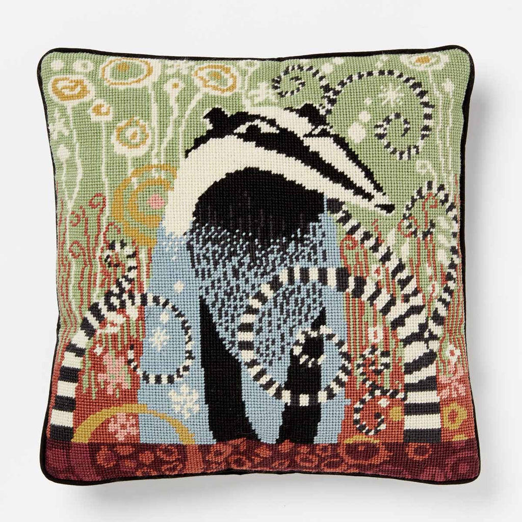 Badger Tapestry Cushion Kit -Morris & Sons for premium quality tapestry kits