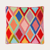 Bordered Diamonds Cushion