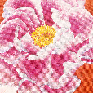 Coral Peony Cushion - Morris & Sons Australia