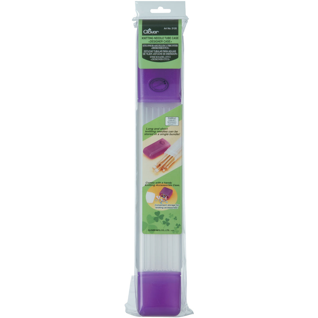 Clover Knitting Needle Tube Case Purple 3120