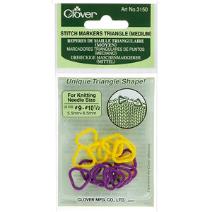 Clover Stitch Markers Triangle Medium 3150