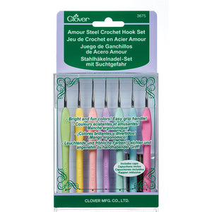 Clover Amour Steel Crochet Hook Set (0.60 - 1.75mm)