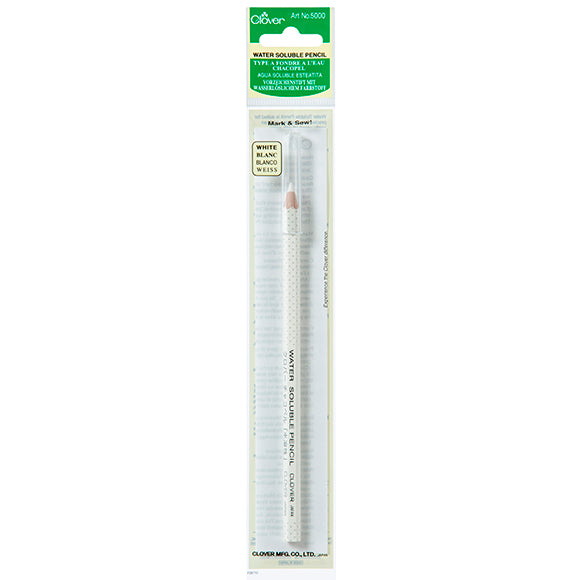 Clover Water Soluble Pencil White 5000