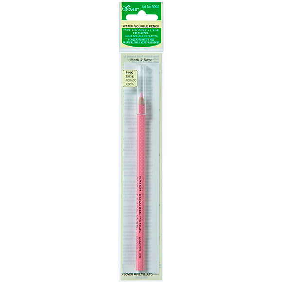 Clover Water Soluble Pencil Pink 5002