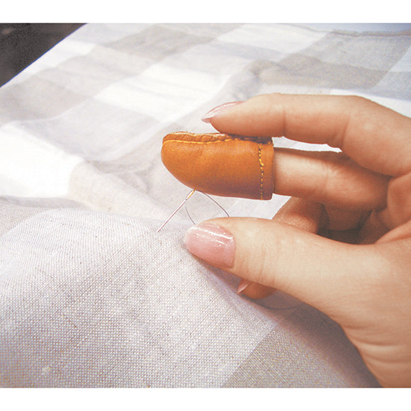 Clover Natural Fit Leather Thimble Small 14.5mm