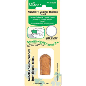 Clover Natural Fit Leather Thimble Small 14.5mm