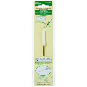 Clover Embroidery Stitching Tool Needle Refill - Single Ply Needle 8801