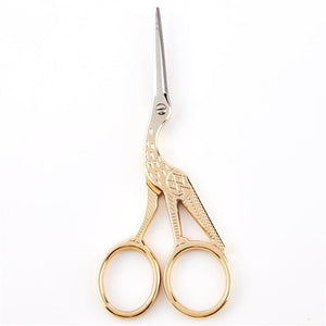Klasse Embroidery Scissors Stork Gold 115mm