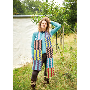 Contrast Zig Zag Scarf Kit- Kaffe Fassett's Felted Tweed