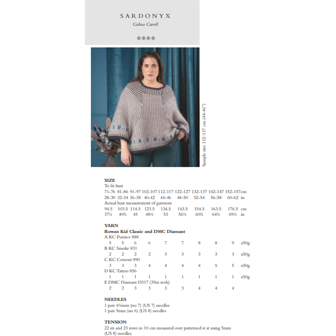 Sardonyx Kit from Rowan Magazine 70