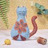 Corinne Lapierre - Folk Embroidered Cat Felt Craft Mini Kit