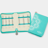 Believe Interchangeable Needle Set + Manos Fino Miniskeins + Pirouette Cowl Pattern