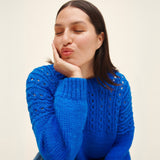 blue chunky jumper
