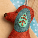 Corinne Lapierre - Folk Embroidered Dog Felt Craft Mini Kit