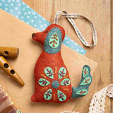 Corinne Lapierre - Folk Embroidered Dog Felt Craft Mini Kit