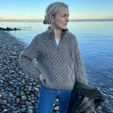PetiteKnit -  Dagmar Zipper Sweater Physical Pattern (Not a Digital Pattern)