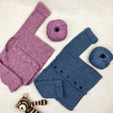 Garter Stitch Baby Jacket & Hat Bundle (Yarn+Digital Pattern)