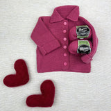 Garter Stitch Baby Jacket & Hat Bundle (Yarn+Digital Pattern)