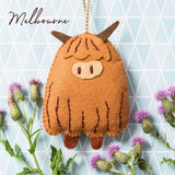 Kids Workshop - Corinne Lapierre Highland Cow Felt Craft - MELBOURNE