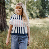 striped knitted top