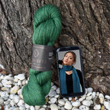 Eve Fishtail Scarf Yarn and Digital Pattern Bundle Green Colourway