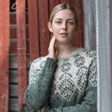 Ilmatar sweater featured by a model