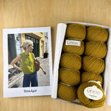 Maggie Vest by PetiteKnit Bundle Yarn and Physical Pattern (Not a digital pattern)
