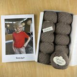 Poppy Tee by PetiteKnit Bundle Yarn and Physical Pattern (Not a digital pattern)