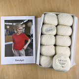 Poppy Tee by PetiteKnit Bundle Yarn and Physical Pattern (Not a digital pattern)