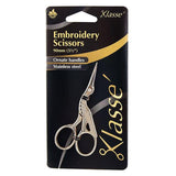 Klasse Embroidery Scissors Stork Gold 90mm